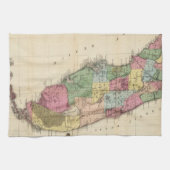  kaart van Florida (1870) Theedoek (Horizontaal)