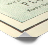  kaart van Florida (1891) Poster (Hoek)