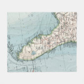  kaart van Florida (1900) Fleece Deken (Voorkant (Horizontaal))