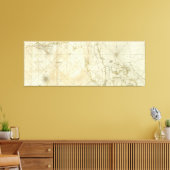  kaart van Florida en de Bahama's (1776) Canvas Afdruk (Insitu (Woonkamer))