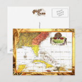  kaart van Florida en de Caraïben (Voorkant / Achterkant)