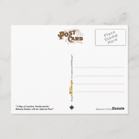 kaart van Florida en de Caraïben (Achterkant)