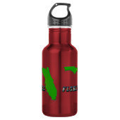 Kaart van Florida en tekst Waterfles (Voorkant)
