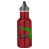 Kaart van Florida en tekst Waterfles (Links)