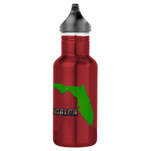 Kaart van Florida en tekst Waterfles (Rechts)