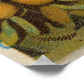  kaart van Florida met illustraties (1890) Poster (Hoek)