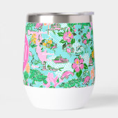 Kaart van Florida Preppy Palm Beach Pattern Monogr (Links)