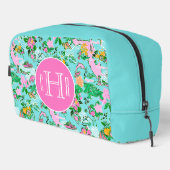 Kaart van Florida Preppy Palm Beach Pattern Monogr Toilettasje (Rechterhoek)