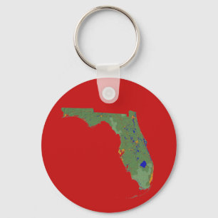 Kaart van Florida Sleutelhanger