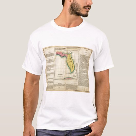 Kaart van Florida T-shirt (Voorkant)