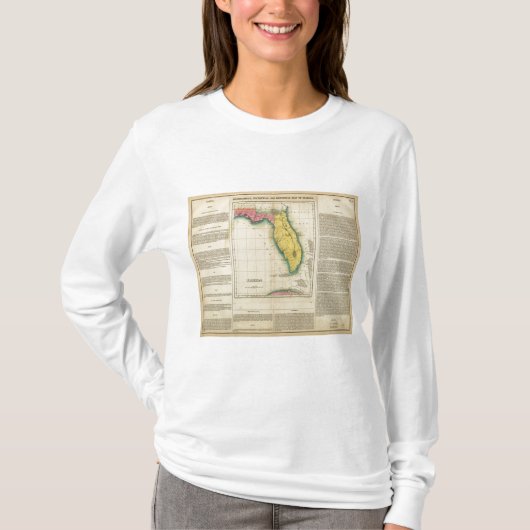 Kaart van Florida T-shirt (Voorkant)