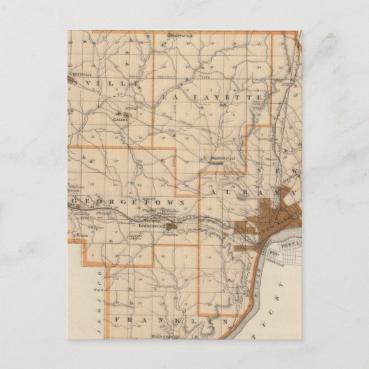 Kaart van Floyd County (Voorkant)
