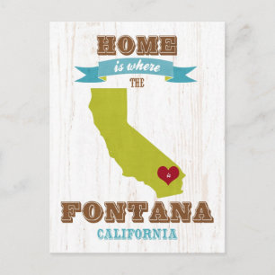 Kaart van Fontana, Californië - Home Is Where