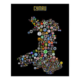 Kaart van Football (Cymru) Perfect Poster