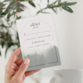 Kaart van Forest Mountain Wedding RSVP