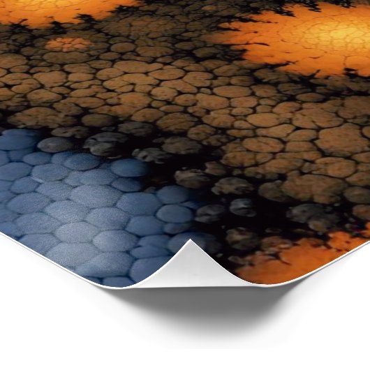 Kaart van Forest Village in Fractal Perfect Poster (Hoek)