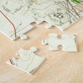 kaart van Fort Worth Texas (1955) Legpuzzel (Zijkant)