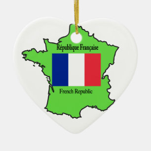 Kaart van France Ornament
