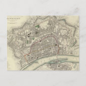  kaart van Frankfurt Duitsland (1837) (Voorkant)