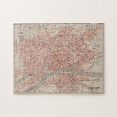  kaart van Frankfurt Duitsland (1900) Legpuzzel (Horizontaal)