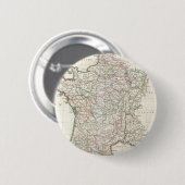 kaart van Frankrijk (1771) Ronde Button 5,7 Cm (Voorkant /achterkant)