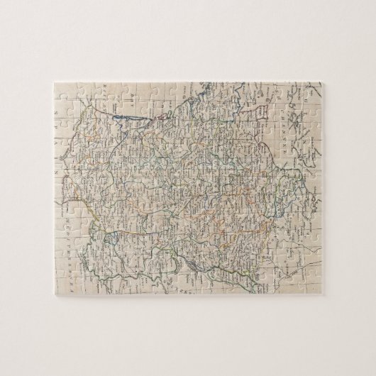  kaart van Frankrijk (1799) Legpuzzel (Horizontaal)