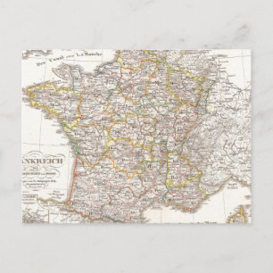 kaart van Frankrijk (1850)