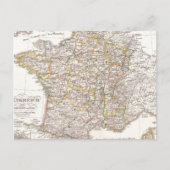  kaart van Frankrijk (1850) (Voorkant)