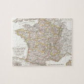 kaart van Frankrijk (1850) Legpuzzel (Horizontaal)