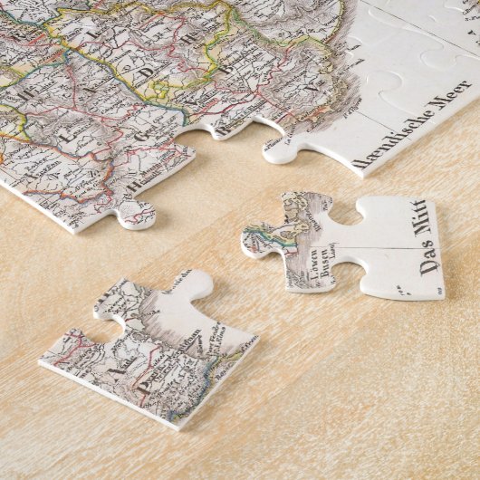 kaart van Frankrijk (1850) Legpuzzel (Zijkant)