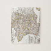  kaart van Frankrijk (1850) Legpuzzel (Verticaal)