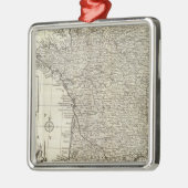 Kaart van Frankrijk 2 Metalen Ornament (Links)