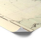 Kaart van Frankrijk Poster (Hoek)