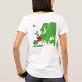 Kaart van Frankrijk T-shirt (Achterkant)