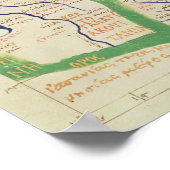Kaart van Frankrijk uit "Geographia" Poster (Hoek)