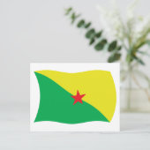 Kaart van Frans-Guyaanse vlag (Staand voorkant)