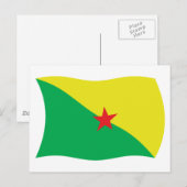 Kaart van Frans-Guyaanse vlag (Voorkant / Achterkant)