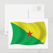 Kaart van Frans-Guyaanse vlag (Voorkant / Achterkant)