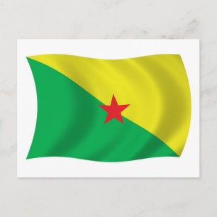 Kaart van Frans-Guyaanse vlag