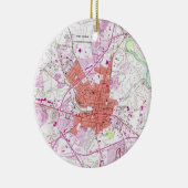  kaart van Frederick Maryland (1953) 2 Keramisch Ornament (Rechts)