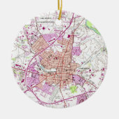  kaart van Frederick Maryland (1953) Keramisch Ornament (Voorkant)