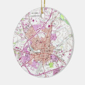  kaart van Frederick Maryland (1953) Keramisch Ornament (Links)