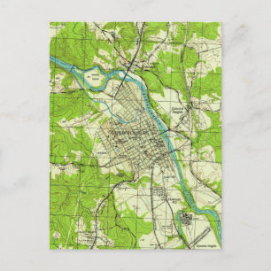 kaart van Fredericksburg Virginia (1944)