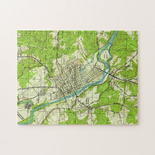  kaart van Fredericksburg Virginia (1944) Legpuzzel (Horizontaal)