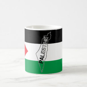 Kaart van Free Palestine Palestine op Palestine Fl Koffiemok