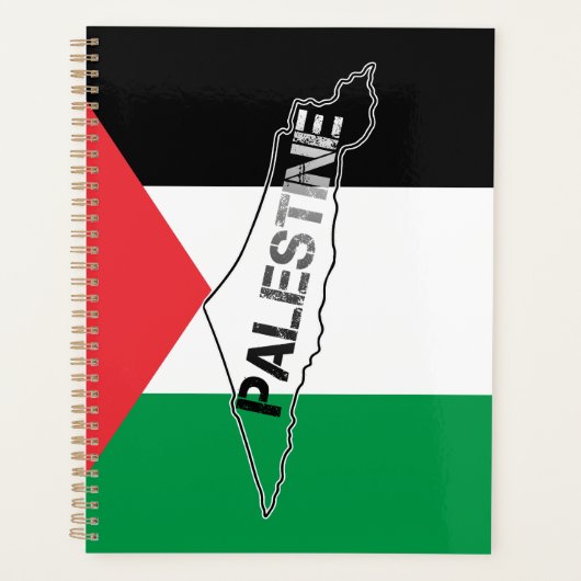 Kaart van Free Palestine Palestine op Palestine Fl Planner (Voorkant)