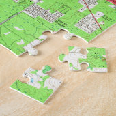  kaart van Gainesville Florida (1966) 2 Legpuzzel (Zijkant)