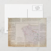 Kaart van Galicië met route van het Franse leger (Voorkant / Achterkant)