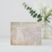 Kaart van Galicië met route van het Franse leger (Staand voorkant)