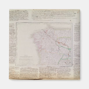 Kaart van Galicië met route van het Franse leger Magneet